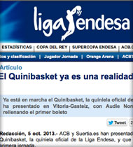 Quinibasket en ACB.com