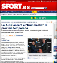 Quinibasket en Sport.es